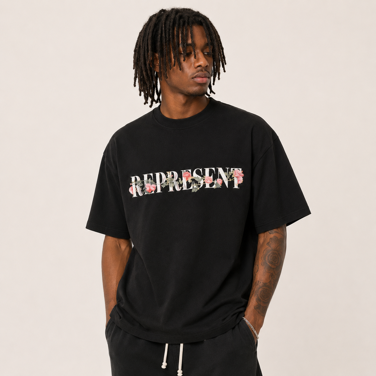 Camiseta Represent Floral Initial