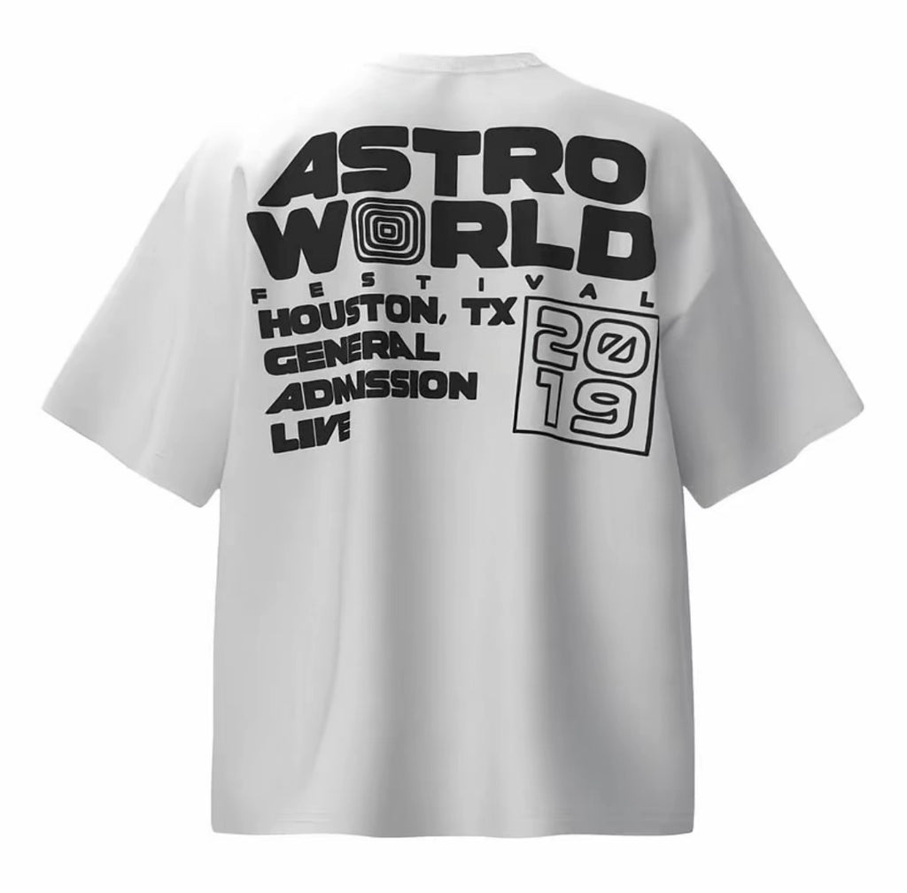Cactus Jack Astroworld “STAFF” Tee White