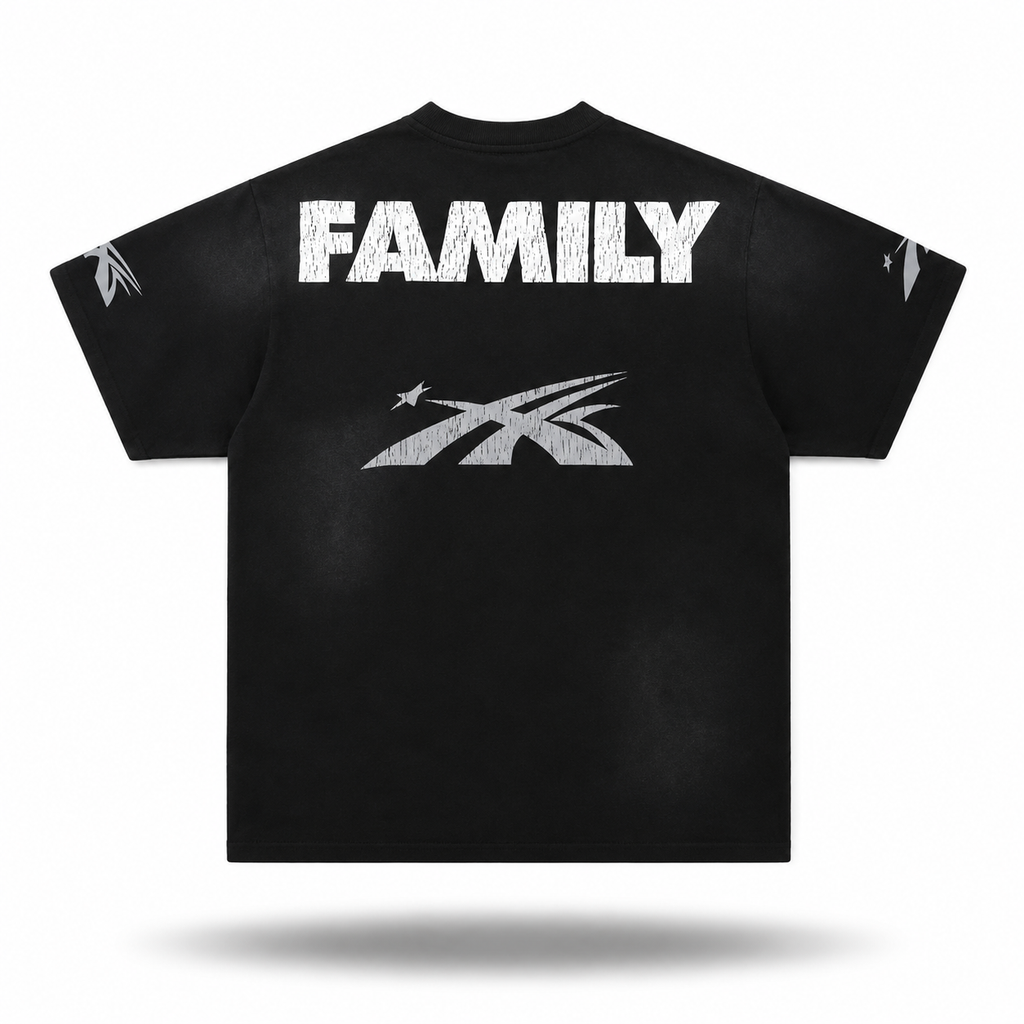 Hellstar Moto-Sports Heavyweight Boxy Tee — Black