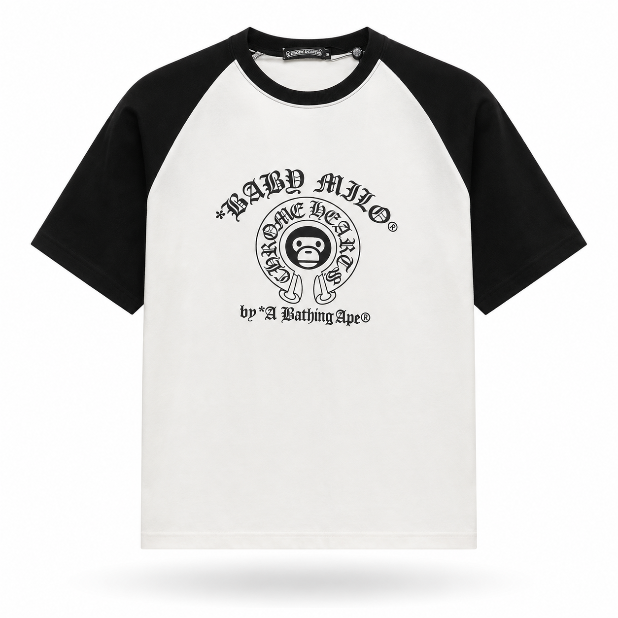 Camiseta BAPE x Chrome Hearts Baby Milo Raglan
