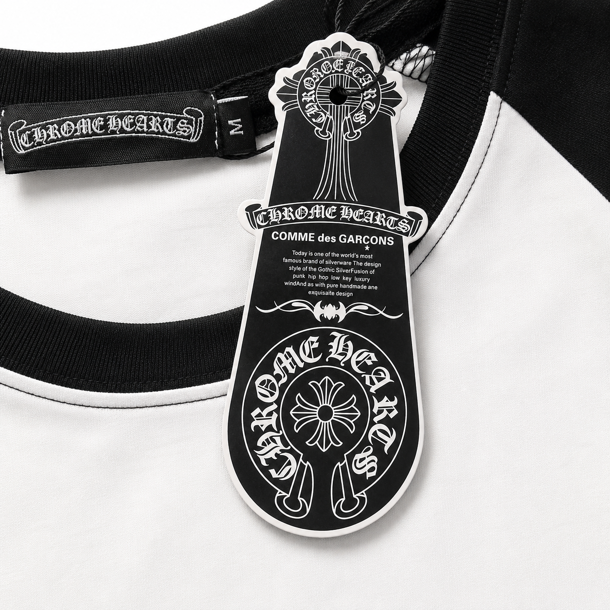 Camiseta BAPE x Chrome Hearts Baby Milo Raglan