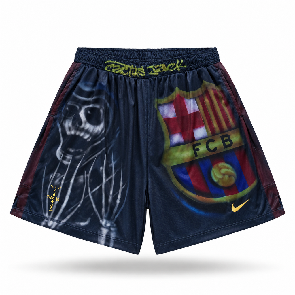 Short Travis Scott x Nike x FC Barcelona Skeleton Home