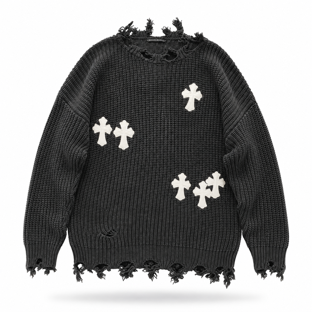 Sudadera Chrome Hearts DISTRESSED KNIT