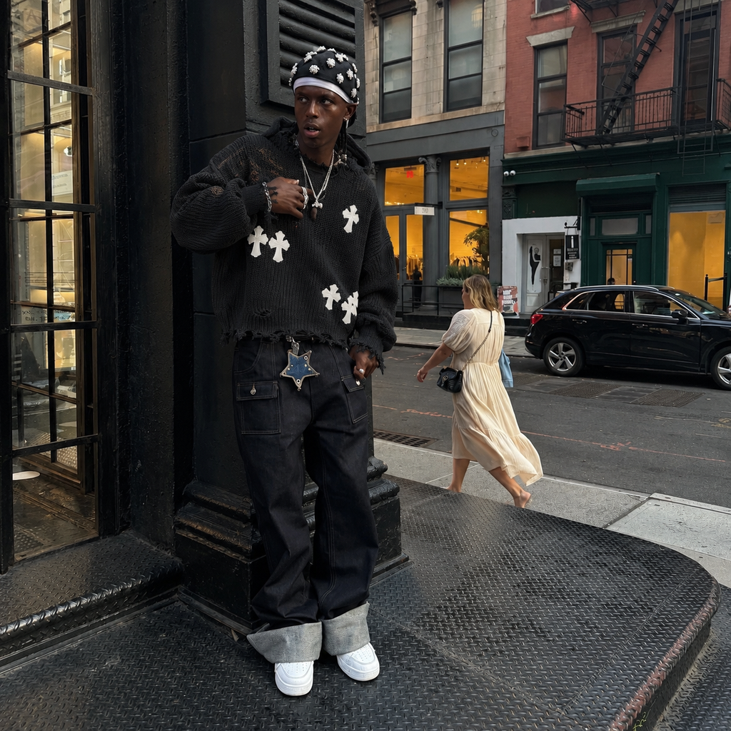 Sudadera Chrome Hearts DISTRESSED KNIT