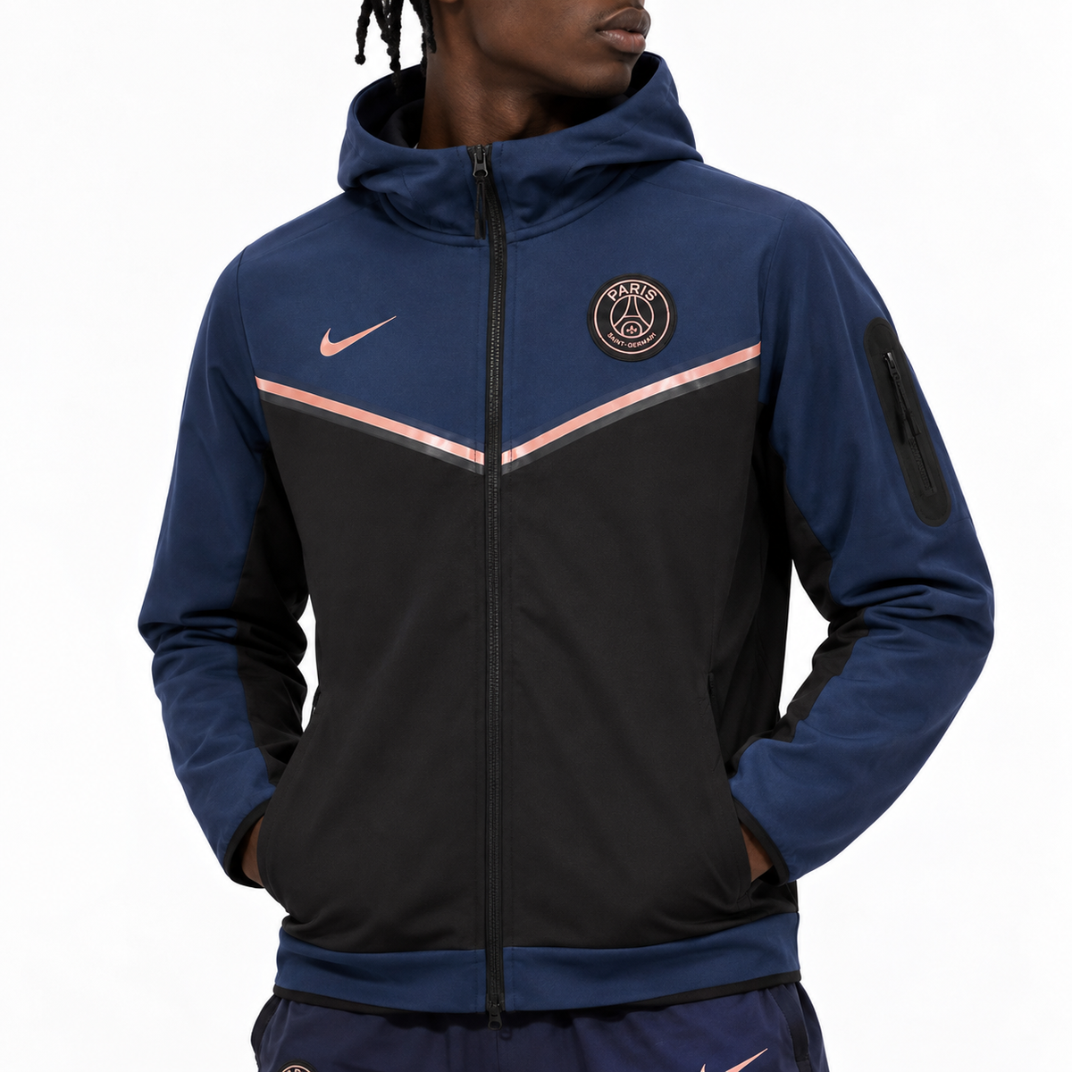 Nike PSG Tech Fleece Azul Hoodie