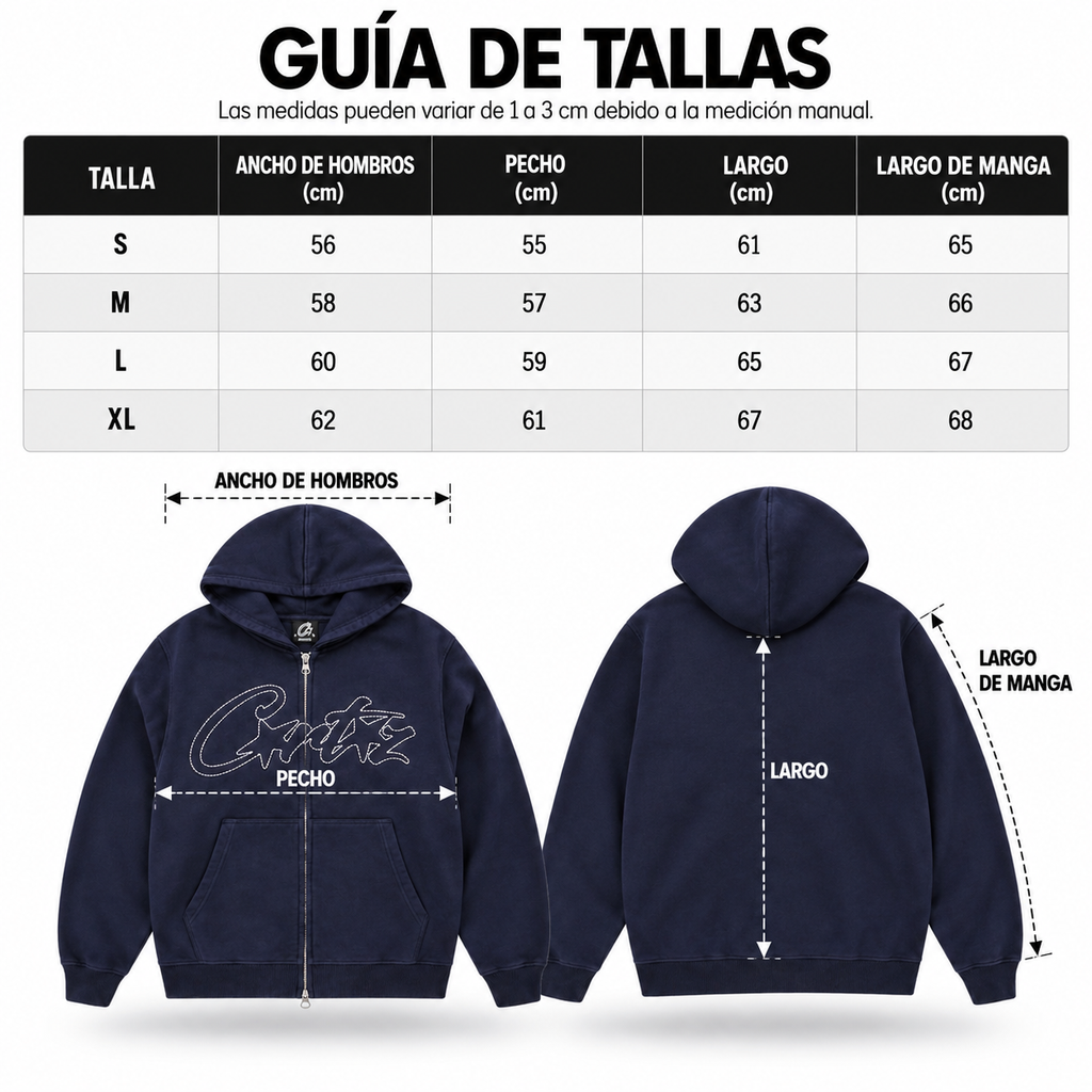 Sudadera Corteiz Thick Stitch Allstarz