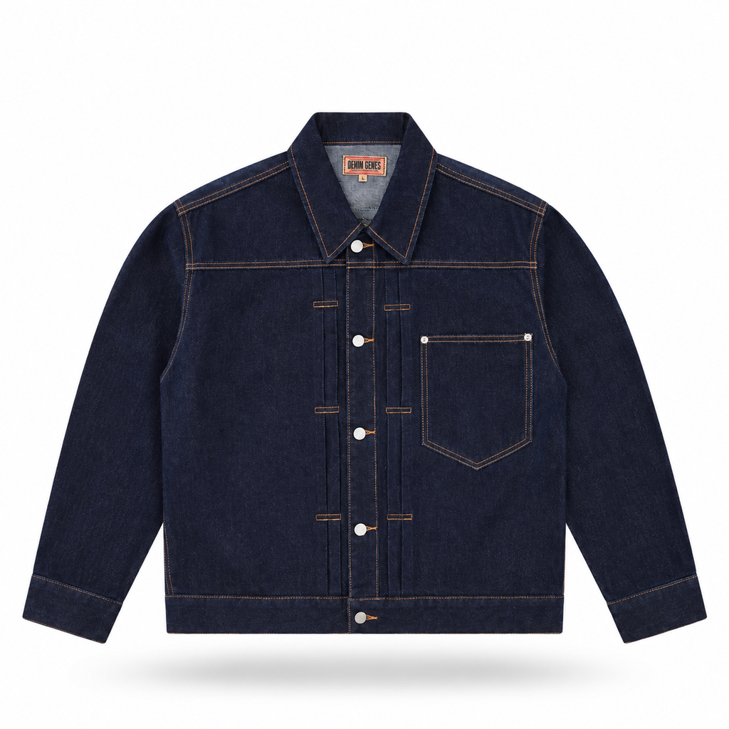 Chaqueta Corteiz Type II Frayed Denim 'Indigo'