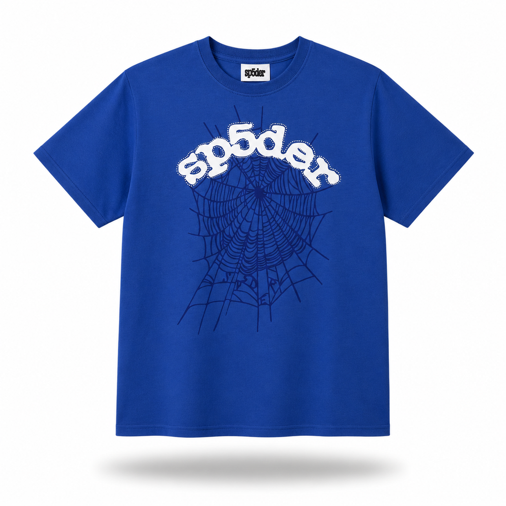 Sp5der Worldwide "Web" Tee / Blue