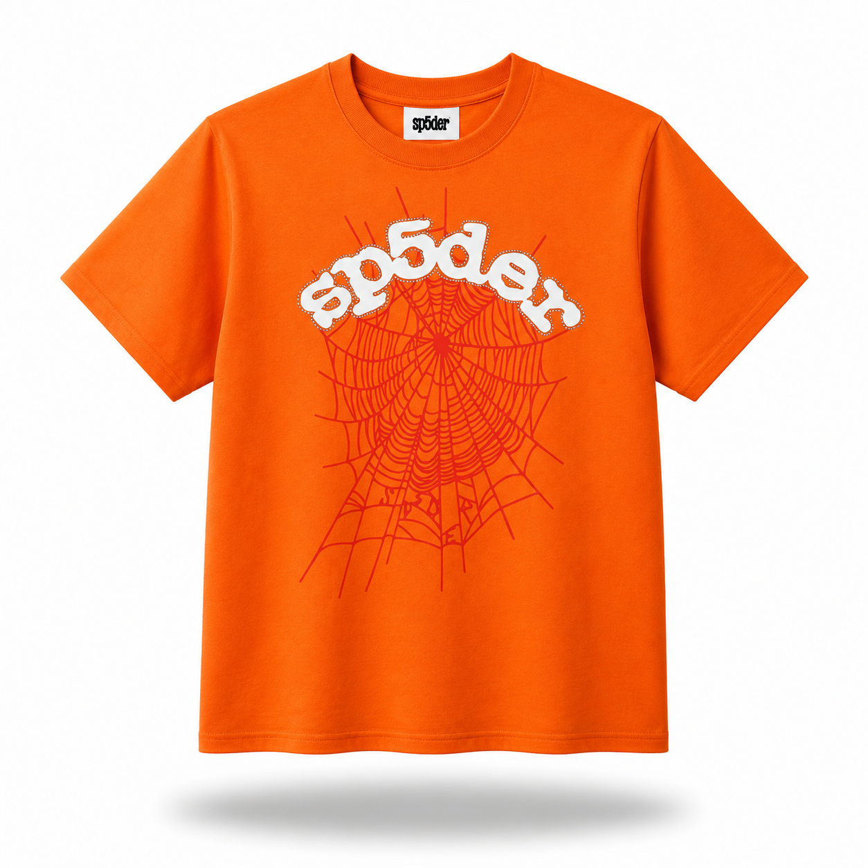 Sp5der Worldwide "Web" Tee / Orange