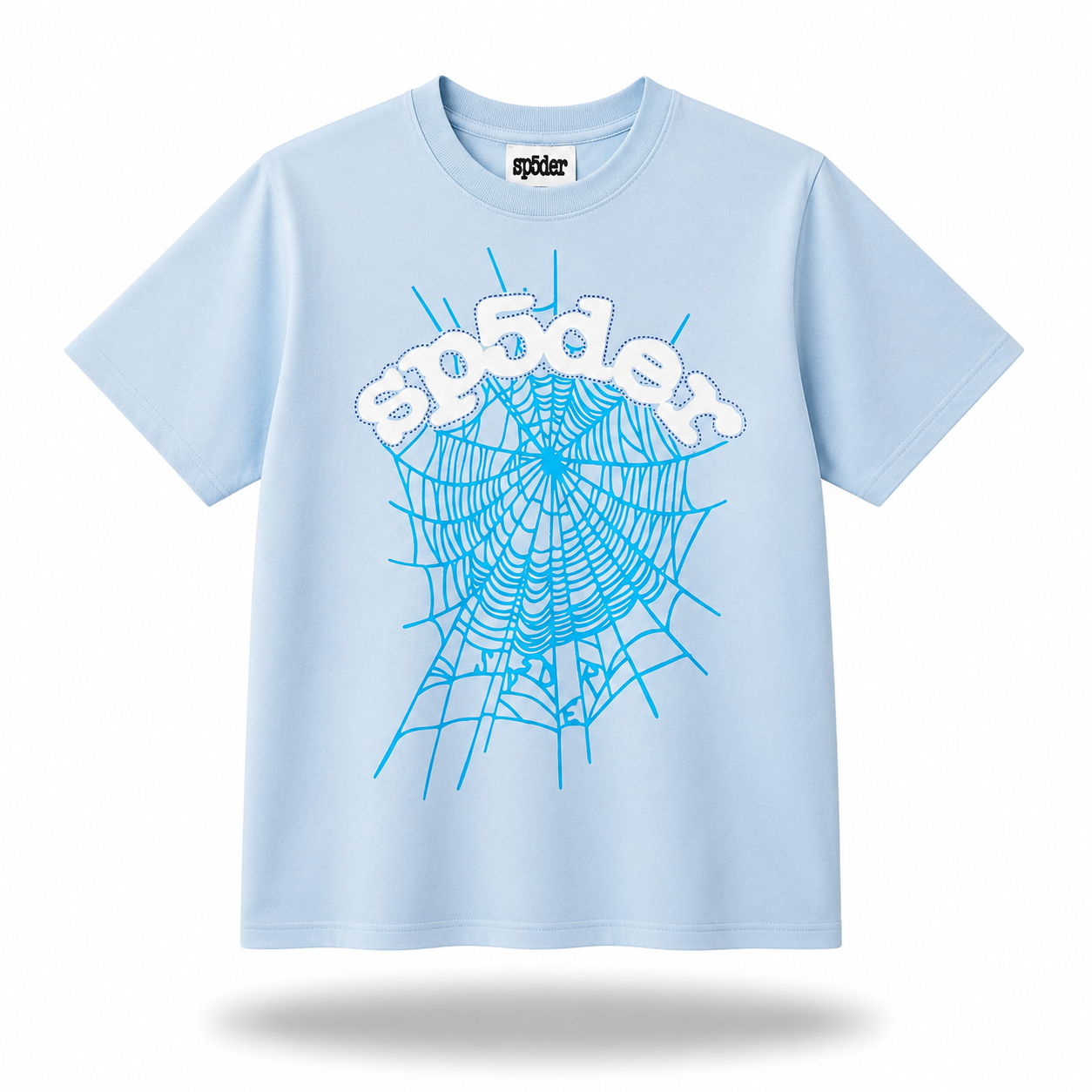 Sp5der Worldwide "Web" Tee / Sky Blue