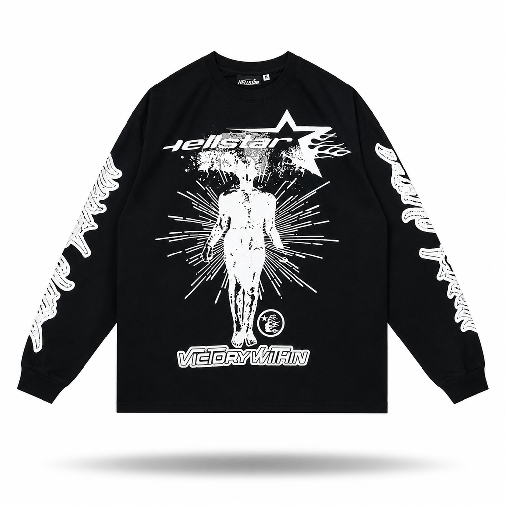 Hellstar "Victory Within" Vintage Long Sleeve — Black