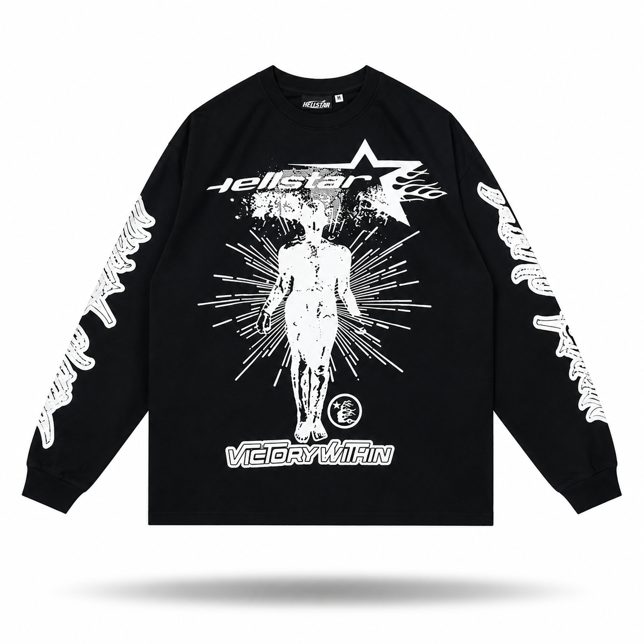 Hellstar "Victory Within" Vintage Long Sleeve — Black