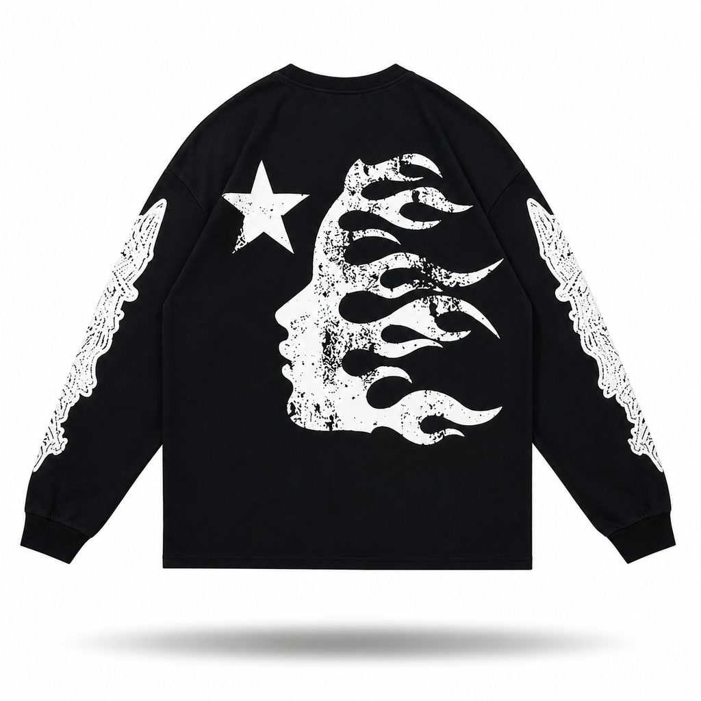 Hellstar "Victory Within" Vintage Long Sleeve — Black
