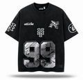 Hellstar Sports No. 99 Tee / Washed Black & Silver