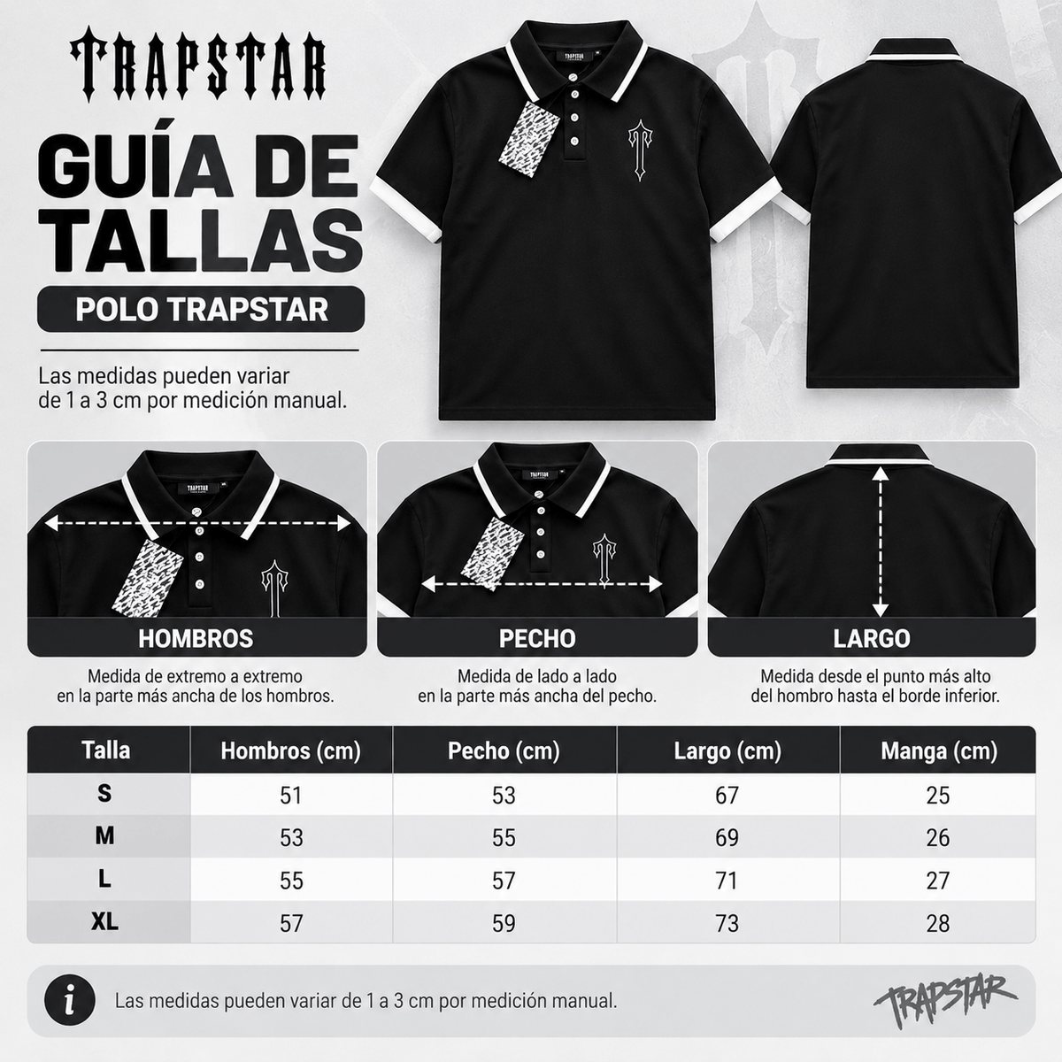 Camiseta Trapstar Irongate Blanca