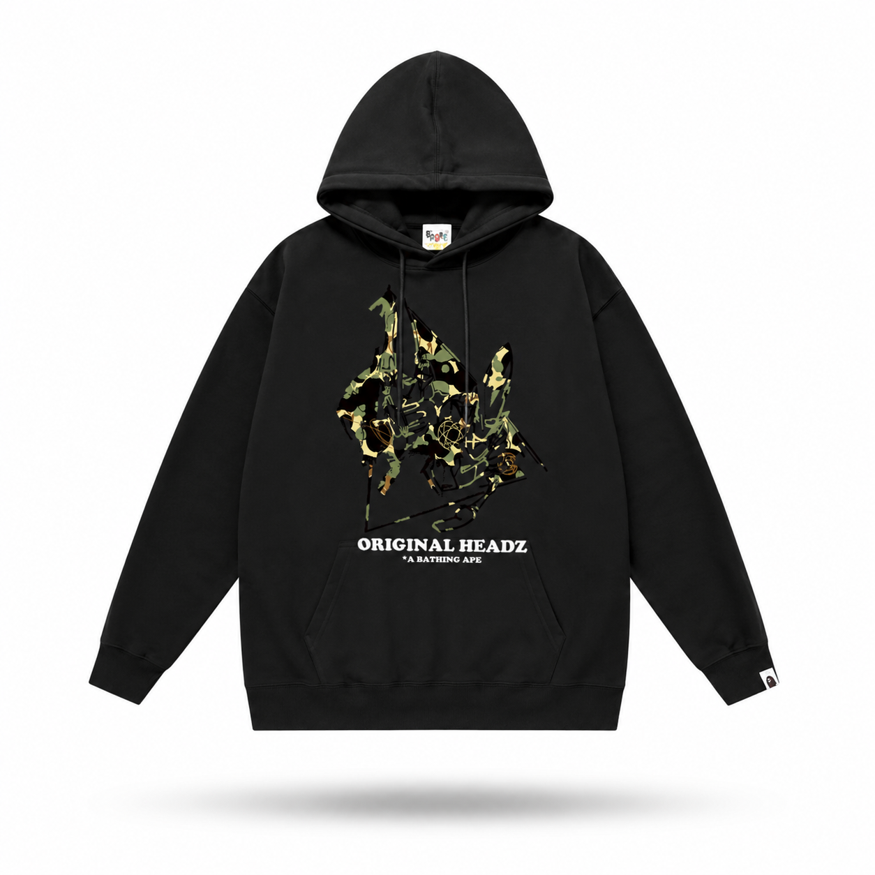 BAPE Headz Pullover Hoodie “Black”