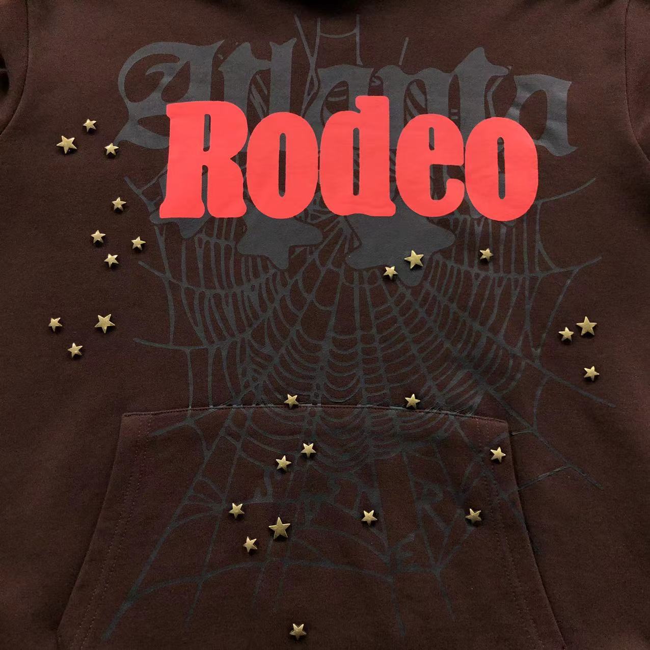 Travis Scott "Rodeo" Tour Star Studded Hoodie (Brown)