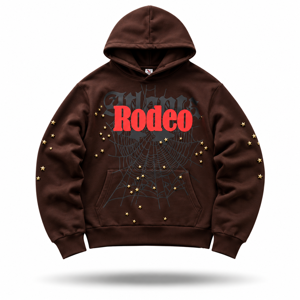 Travis Scott "Rodeo" Tour Star Studded Hoodie (Brown)