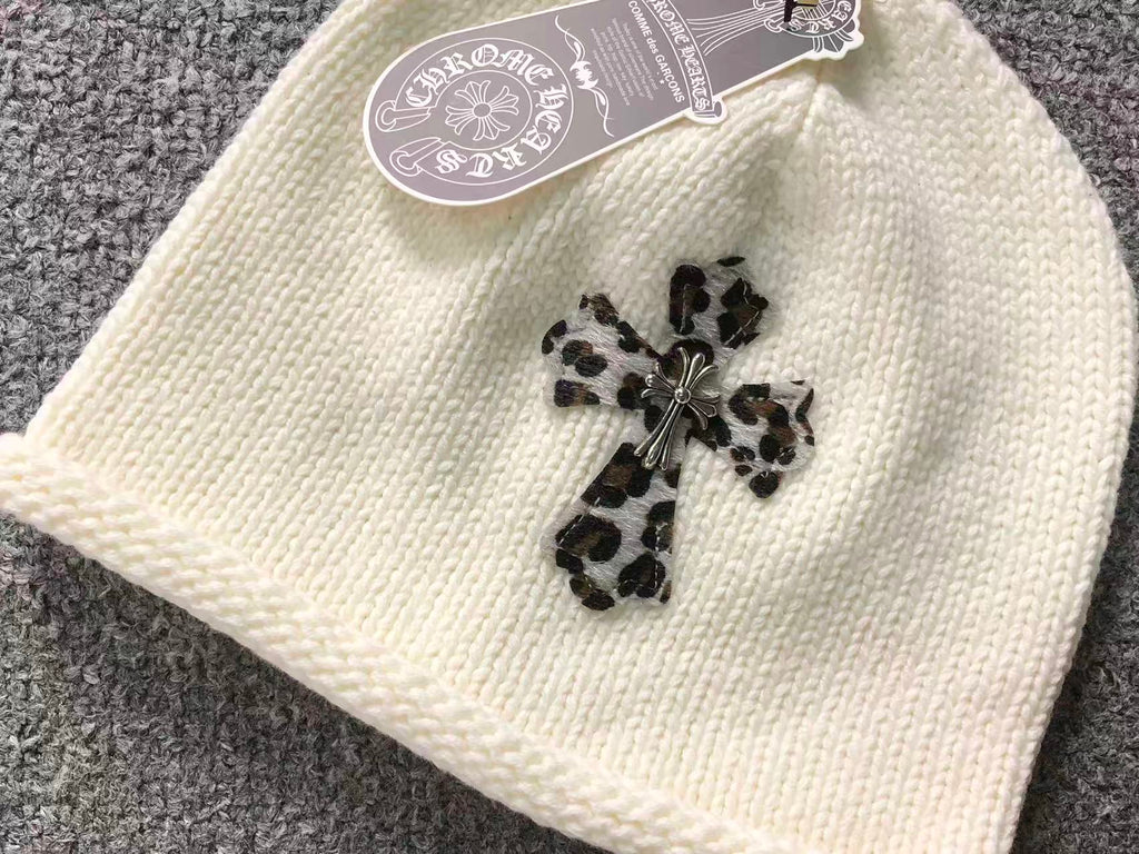 Chrome Hearts Leather Cross Patch Beanie