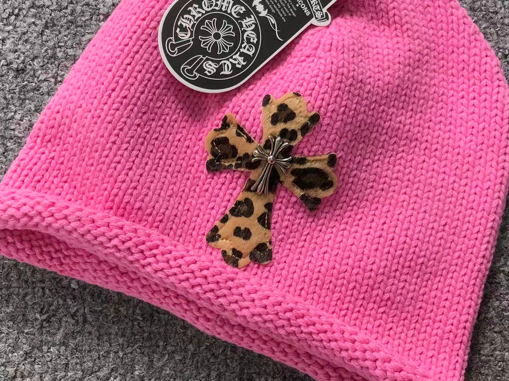 Chrome Hearts Leather Cross Patch Beanie
