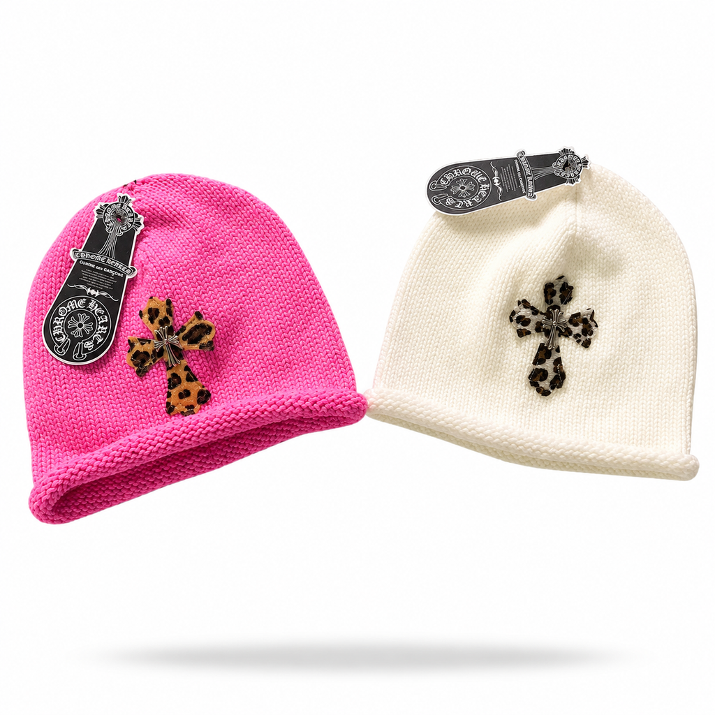 Chrome Hearts Leather Cross Patch Beanie
