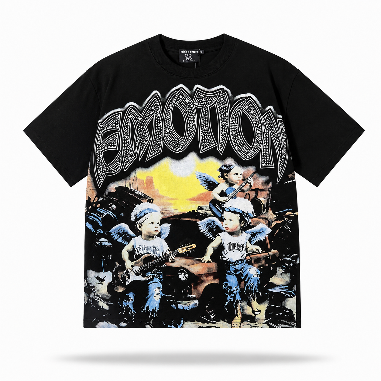 Emotion “Angel Band” Graphic T-Shirt – Black