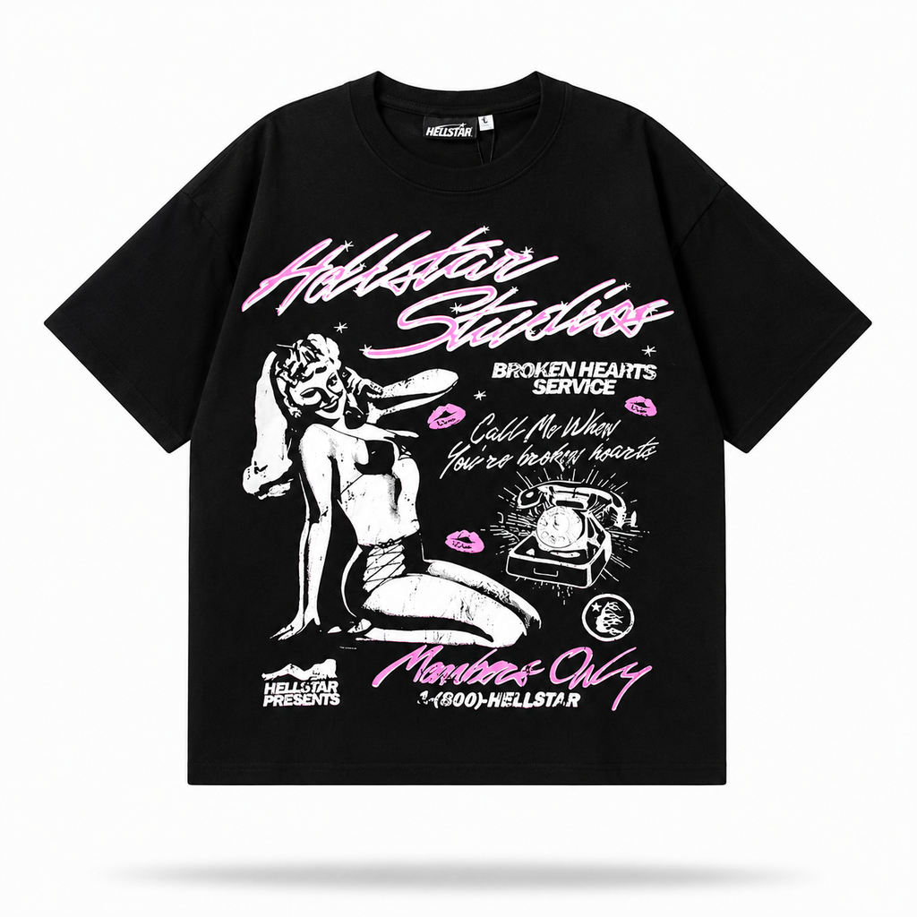 Hellstar Face Graphic Tee Black