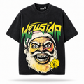 Hellstar Evil Santa Graphic T-Shirt – Vintage Black