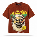 Hellstar Evil Santa Tee Vintage Brown