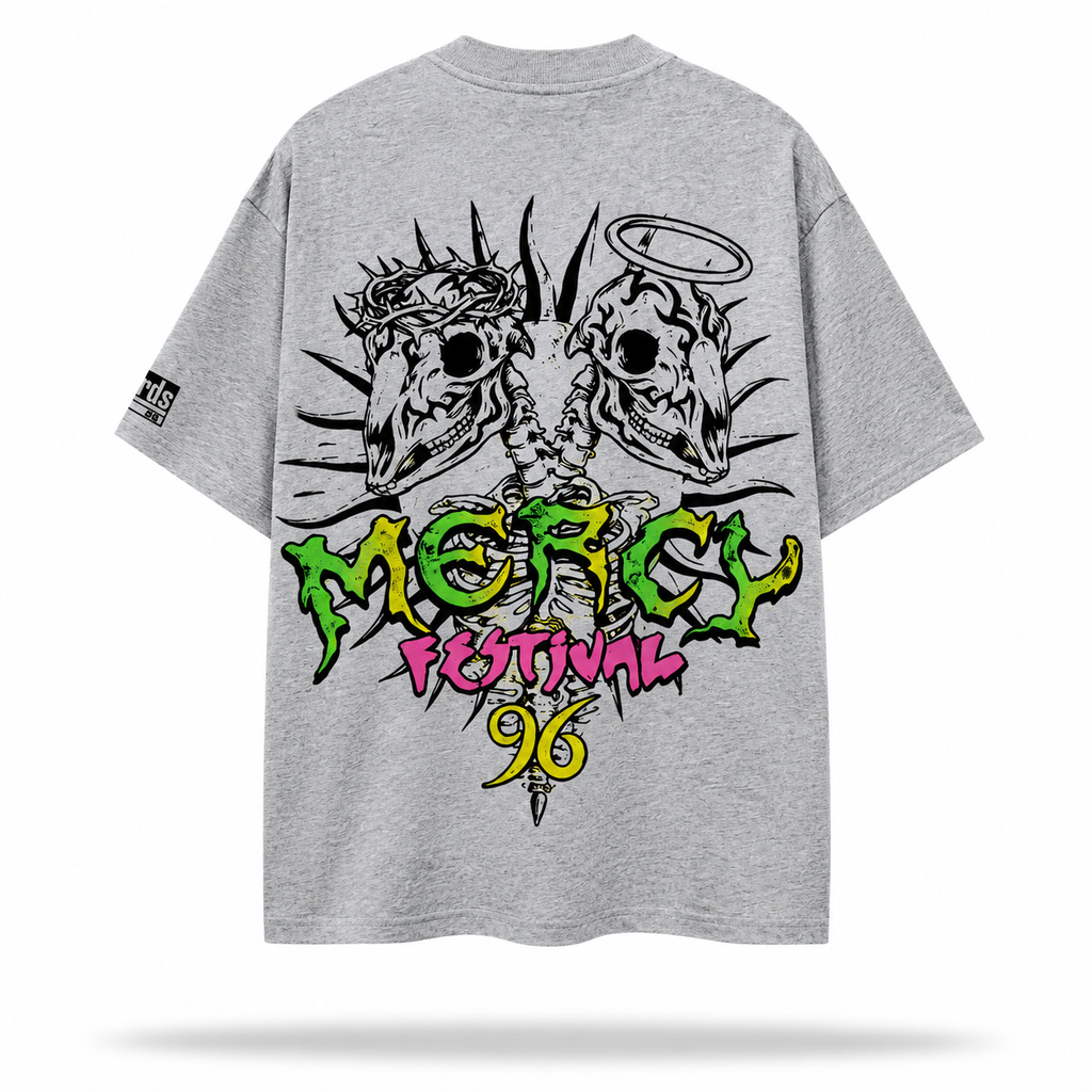 Hellstar Punk Cross Tee Grey