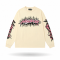 Hellstar Cream Logo Long Sleeve