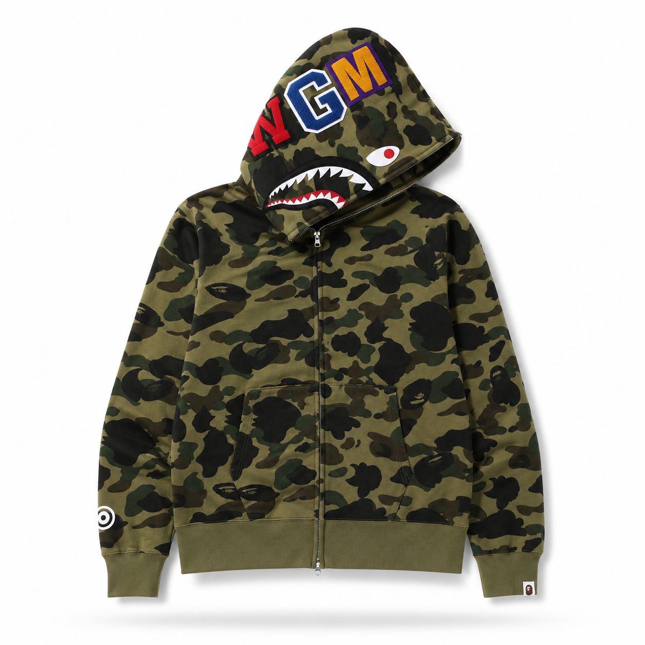 Sudadera BAPE Shark Split Camo Verde