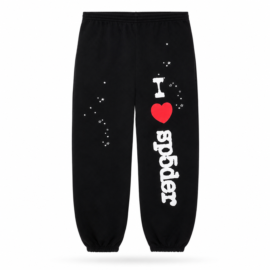 Pants Sp5der I Heart en negro