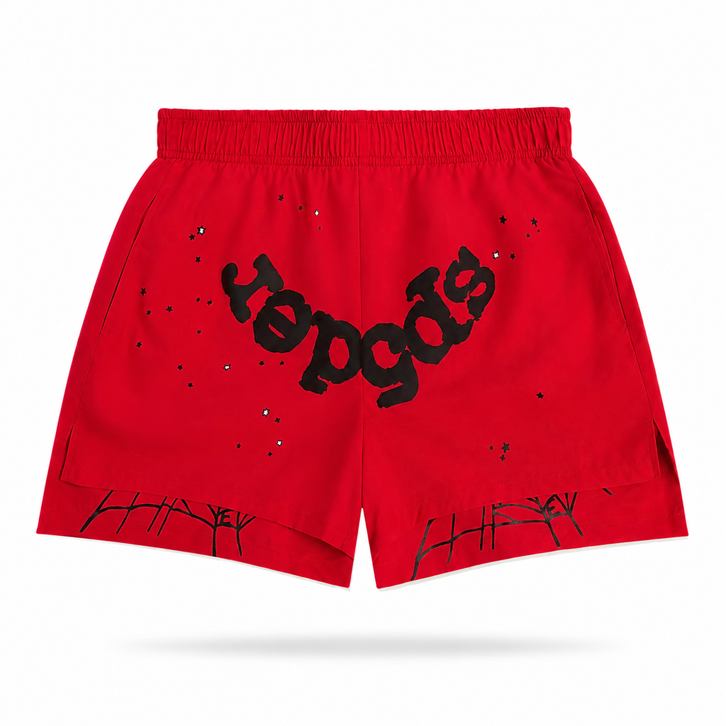 Short Sp5der Web Double Layer Rojo