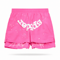 Short Sp5der Web Double Layer Rosado