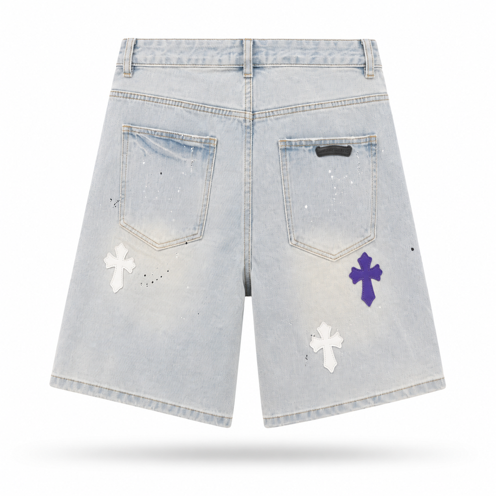 Short Chrome Hearts Multi Cross Carpenter Denim