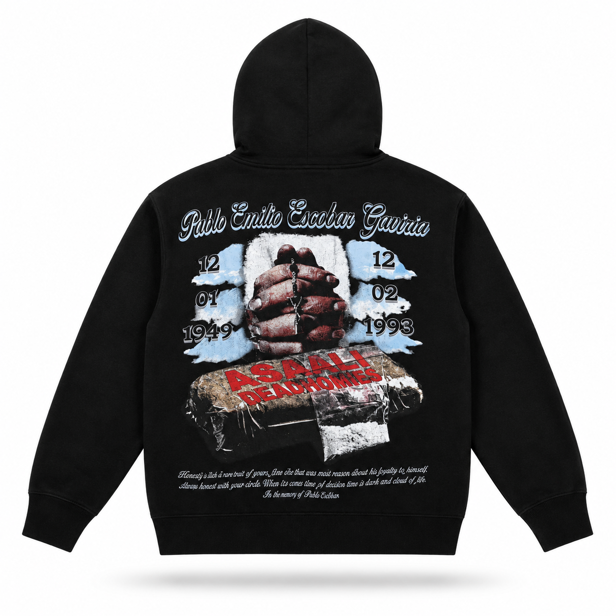 SUDADERA DEADHOMIE$ IN LOVING MEMORY