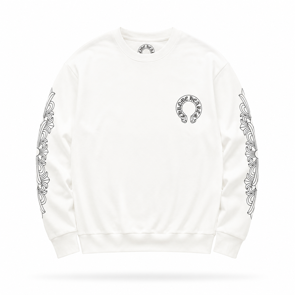 Sudadera Chrome Hearts Horseshoe Blanco