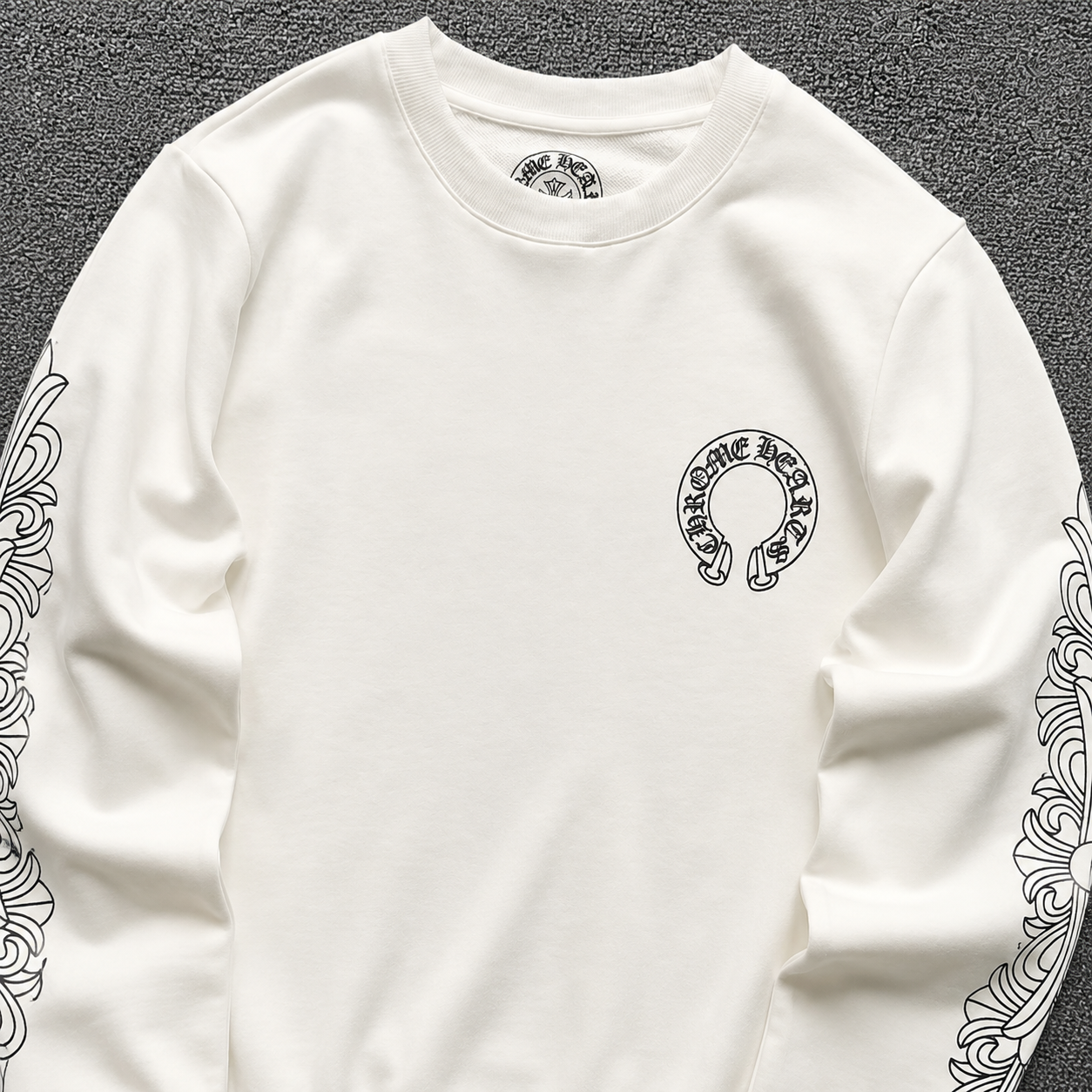Sudadera Chrome Hearts Horseshoe Blanco